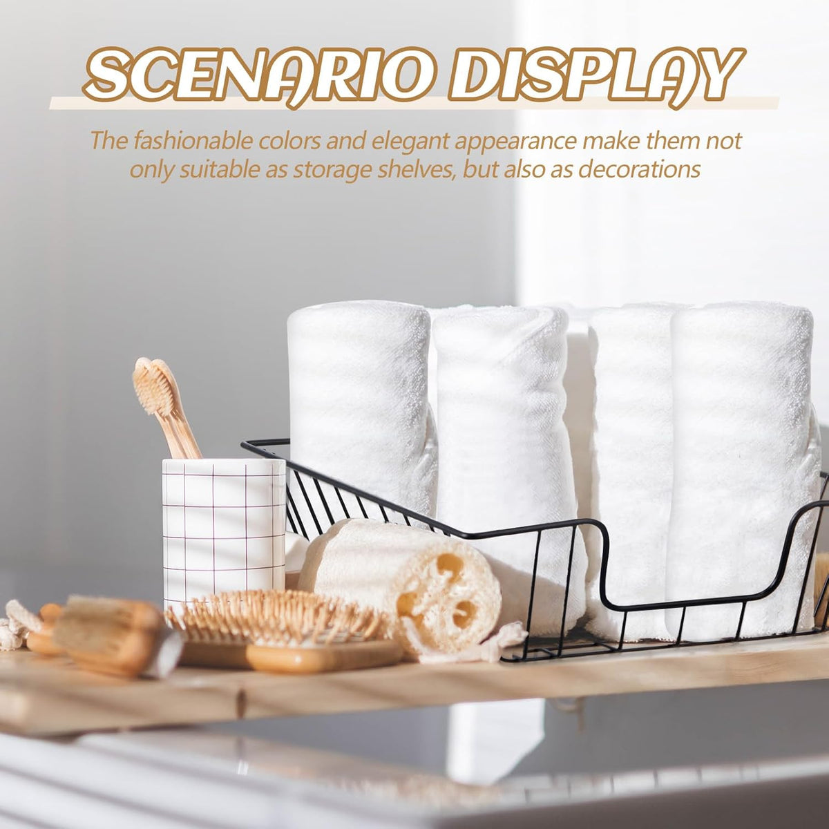 6 Pcs Letter Tray Wire Paper Trays Stackable File Desk Organizer Metal File Paper Holder Basket for Desk Desktop Letter Storage for Office Home Classroom School(14'' x 10'' x 3'',Black)